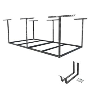 FLEXIMOUNTS 4×8 Overhead Garage Storage Rack Review: Maximize Space with 600lbs Capacity