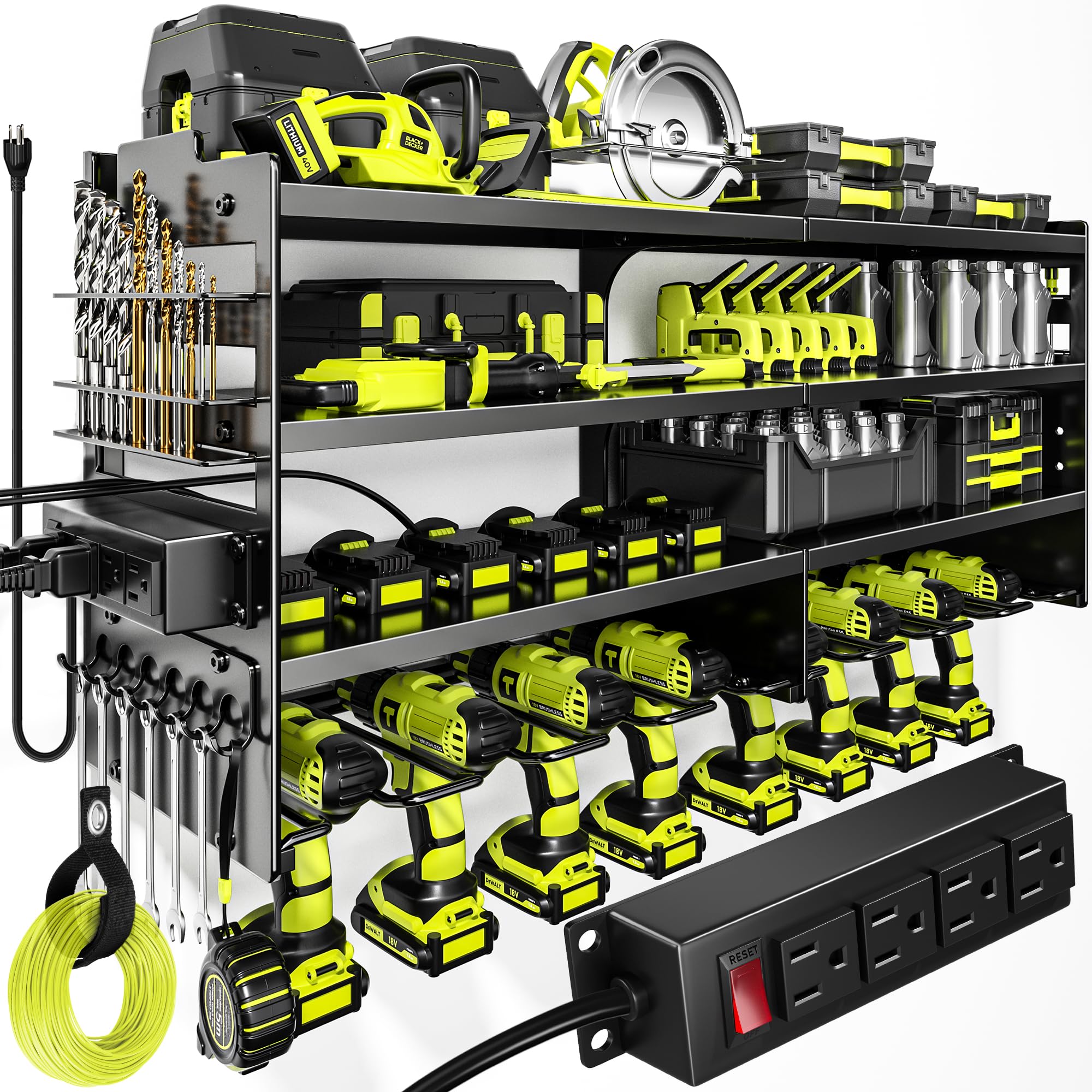 Large Power Tool Organizer Wall Mount Review: Ultimate Heavy-Duty Storage Solution