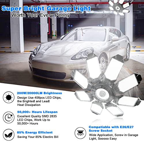 Garage Lights Review: Brighten Your Space with 40000LM LED Ceiling Lights