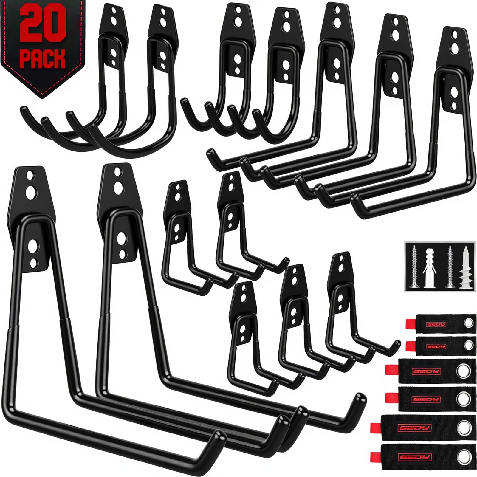 20 Pack Heavy Duty Garage Storage Hooks Review: Ultimate Organization Solution?