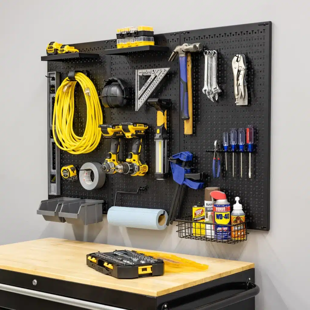 Pegboard Garage Wall Storage