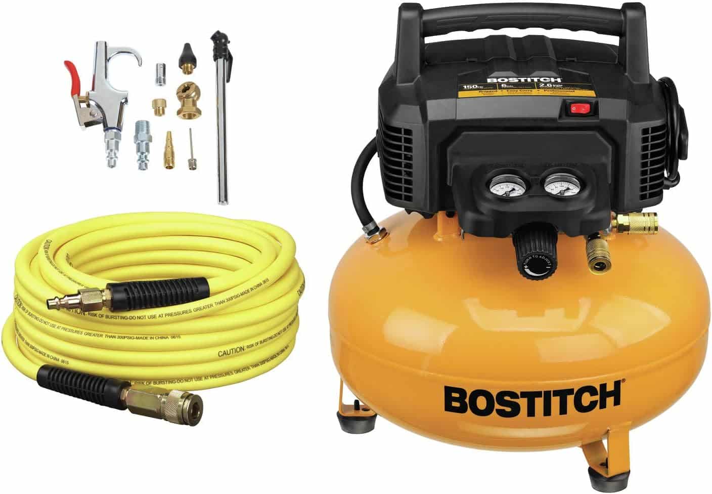BOSTITCH BTFP02012-WPK 6-gallon pancake air compressor